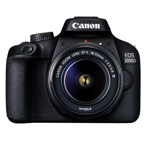 Canon EOS 3000D DSLR with 18-55mm Lens